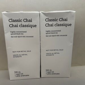 New 2 Starbucks Classic Chai Spiced Black Tea concentrate